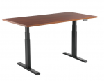 Regulierbarer Tisch, Schwarz/Walnuss, 000040166511