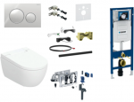 Peidetud raam, seinale riputatav WC, loputusnuppude komplekt Geberit AquaClean Alba Premium Plus, 111.300.00.5+111.815.00.1+115.882.KH.1+146.350.01.1+116.098.00.6+115.050.BZ.2