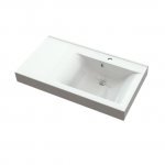 Valamu BLU LYRA, 900x500 mm, kauss vasakul