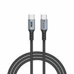 Verbatim 31845 s&uuml;nkroonimis- ja laadimiskaabel USB-C&ndash;USB-C 60W 480Mbps 120cm, hall/must
