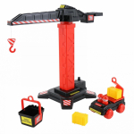 Toy crane and truck set