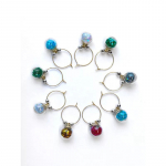 Tasside kaunistuste komplekt Round Crystal CSPAX051, 9 tk.