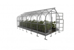 Kasvuhoone KLASIKA DROP 2,5 x 6 m (15 m&sup2;), 4 mm paksune kanaliga pol&uuml;karbonaat