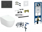Peidetud raam, seinale riputatav WC, loputusnuppude komplekt Geberit AquaClean Alba Premium Plus, 111.300.00.5+111.815.00.1+115.882.16.1+146.350.01.1+116.098.00.6+115.050.BZ.2