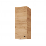 Seinale kinnitatav vannitoakapp &uuml;he uksega Riva UV32-11, Gold Craft Oak