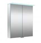 Peegelkapp Kame VETRO 2 kahekordse peegeluksega valgustatud LED-varikatuse ja p&otilde;hjavalgustusega, 60cm