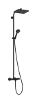 Du&scaron;ikomplekt Hansgrohe Activera Q Showerpipe 290/180 1jet EcoSmart, Ecostat Fine, 28753670, matt must