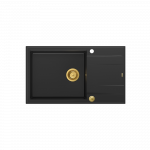 Sisseehitatud valamu Quadron EVAN 136 XL, HCQE58650U7_PVDG1_P2O, tahma