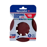 SPECIALIST+ aukudega lihvpaber P240, 125 mm, 5 tk.