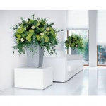 LECHUZA Cubico 40 Silver