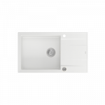 Sisseehitatud valamu Quadron EVAN 136 XL, HCQE58650U1_BS_P2O, valge