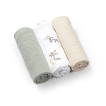 Babyono puuvillased m&auml;hkmed 3 tk rohelised 828/04