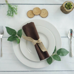 Riidest salvr&auml;tik 40x40, Pruun, (10 tk.)