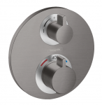 Peidetud termostaatsegisti Hansgrohe Ecostat S, 15758340, harjatud must kroom