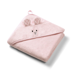 Babyono bambusest kapuutsiga r&auml;tik 100x100 roosa 1553/04