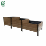 GPPS modulaarne t&otilde;stetud voodi KLASIKA Woodlook (trepid), tamme imitatsioon (pruun)