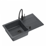 Valamu koos segisti ja jaoturiga Quadron TQ7744RMBLM