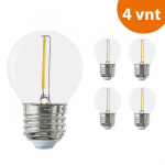 Varu LED-pirn 1 W E27 (G45) GLOW mudelile (4 tk)