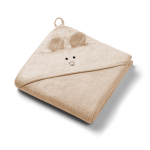 BabyOno bambusest kapuutsiga r&auml;tik 100x100 tume kreem 1553/06