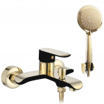 Vannitoa segisti koos du&scaron;ikomplektiga REA Bloom, Black/Gold