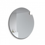 &Uuml;mmargune peegel lambiga Raguvos Baldai ECO ROUND 1 SOLAR, 100 cm, 1022700