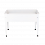 K&otilde;rgendatud metallist aiapeenar S, 62 x 29 x 45 cm, valge