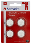 Verbatim 49532 liitiumpatareid CR2025 3V (4 tk pakis)