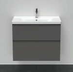 Valamuga kapp Duravit D-Neo DE012104949, grafiitmatt, 800&times;480 mm