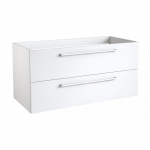 Aluskapp sahtlitega KAME GAMA BU/10-3DR/D2, Valge l&auml;ikiv, 100x45cm