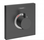 Peidetud termostaatsegisti Hansgrohe ShowerSelect, 15760340, harjatud must kroom