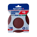 SPECIALIST+ liivapaber P80, 125 mm, 5 tk.