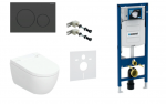 Peidetud raam, seinale riputatav WC, loputusnuppude komplekt Geberit AquaClean Alba Comfort, 111.300.00.5+111.815.00.1+115.882.16.1+146.350.01.1