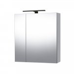 Vannitoa kapp peegliga Riva SV 61-2, Must mattlamp