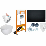 Werit 174-91102500-00 + Deante Peonia Rimless Slim