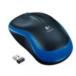 Logitech M185 juhtmevaba hiir USB (910-002239), must/sinine