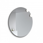 &Uuml;mmargune peegel lambiga Raguvos Baldai ECO ROUND 2 SOLAR, 100 cm, 1023700