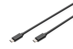 Digitus AK-300138-030-S USB-C kaabel, USB-C 2.0 isane kuni USB-C 2.0 isane, 3 m, must
