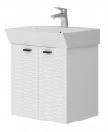 Vannitoakapp koos valamuga Piccolo PC-60 valge, seinale kinnitatav