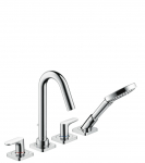 Neljaosaline segisti vannituppa Hansgrohe AXOR Citterio M (34444000)