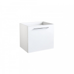 Alumine ustega kapp Kame Duet BU/5-2DO/D1, 50 cm, Valge l&auml;ikiv