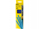 Kuumliimipulgad 11.2 mm x 200 mm, sinised, 5 tk.