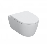 Seinale riputatav tualettruum Geberit Icon 501.664.00.1 aeglaselt sulguva kaanega, valge l&auml;ikiv