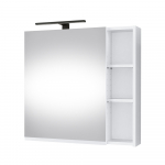 Seinakapp peegliga, LED-lamp matt must Riva SV 70-6, Valge matt