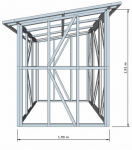 Ladu 2 x 3 m
