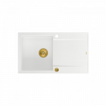 Sisseehitatud valamu Quadron EVAN 111, HCQE8650U1_PVDG1_P2O, valge