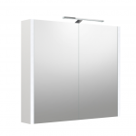 LED valgustusega peegelkapp, IP44 Kame Urban 2002512, valge matt, 80 cm