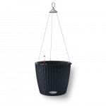 Pott LECHUZA NIDO cottage 28, grafiitmust