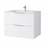 Vannitoa kapp kraanikausiga Riva SA 700-6, Valge matt, kroomitud k&auml;epidemed