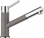 Valamu kraan Blanco KANO-S Volcano grey/chrome HD , 526952