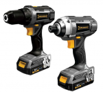 Grunder CD-L1218+CW-L1218E, 18 V, 1x2.0 Ah